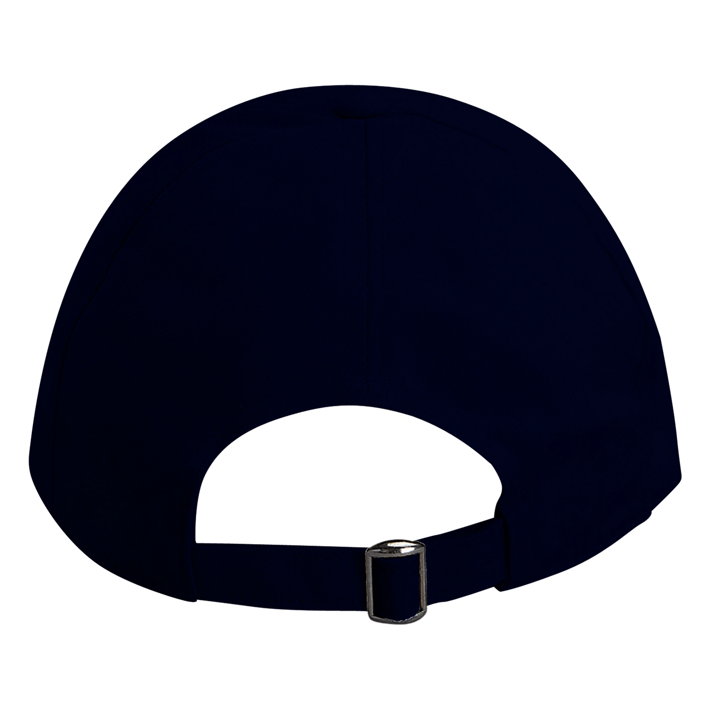 Adjustable, organic dad cap in navy blue