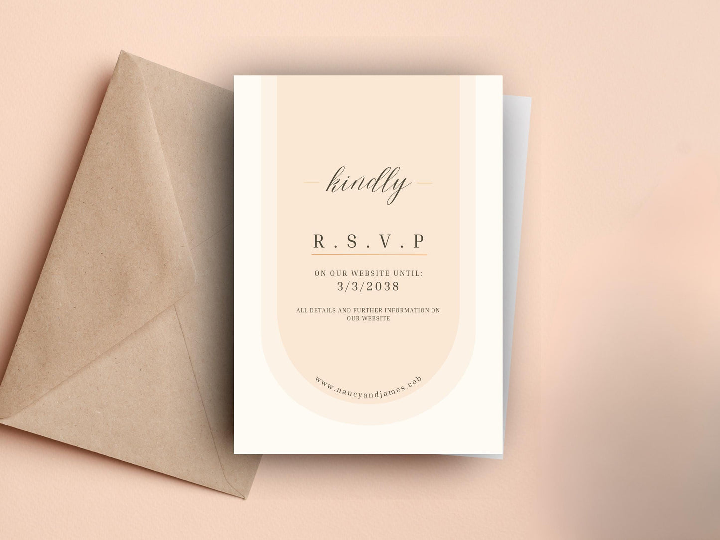 Chic Floral Pastel Wedding Invitation Set – Modern & Elegant Design