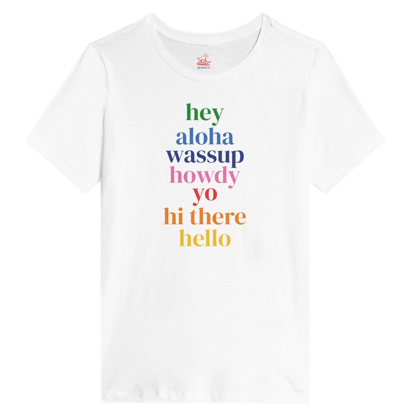 Hello from the USA Tee – Women's Relaxed Fit | Fun & Colorful Greeting T-Shirt