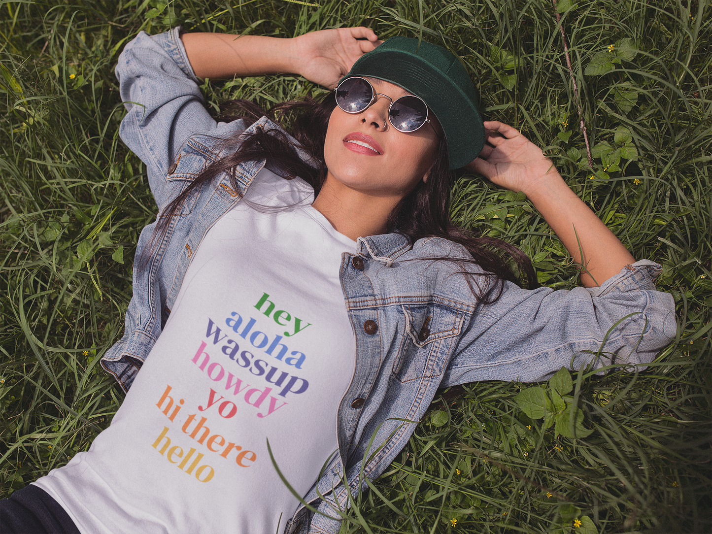 Hello from the USA Tee – Women's Relaxed Fit | Fun & Colorful Greeting T-Shirt