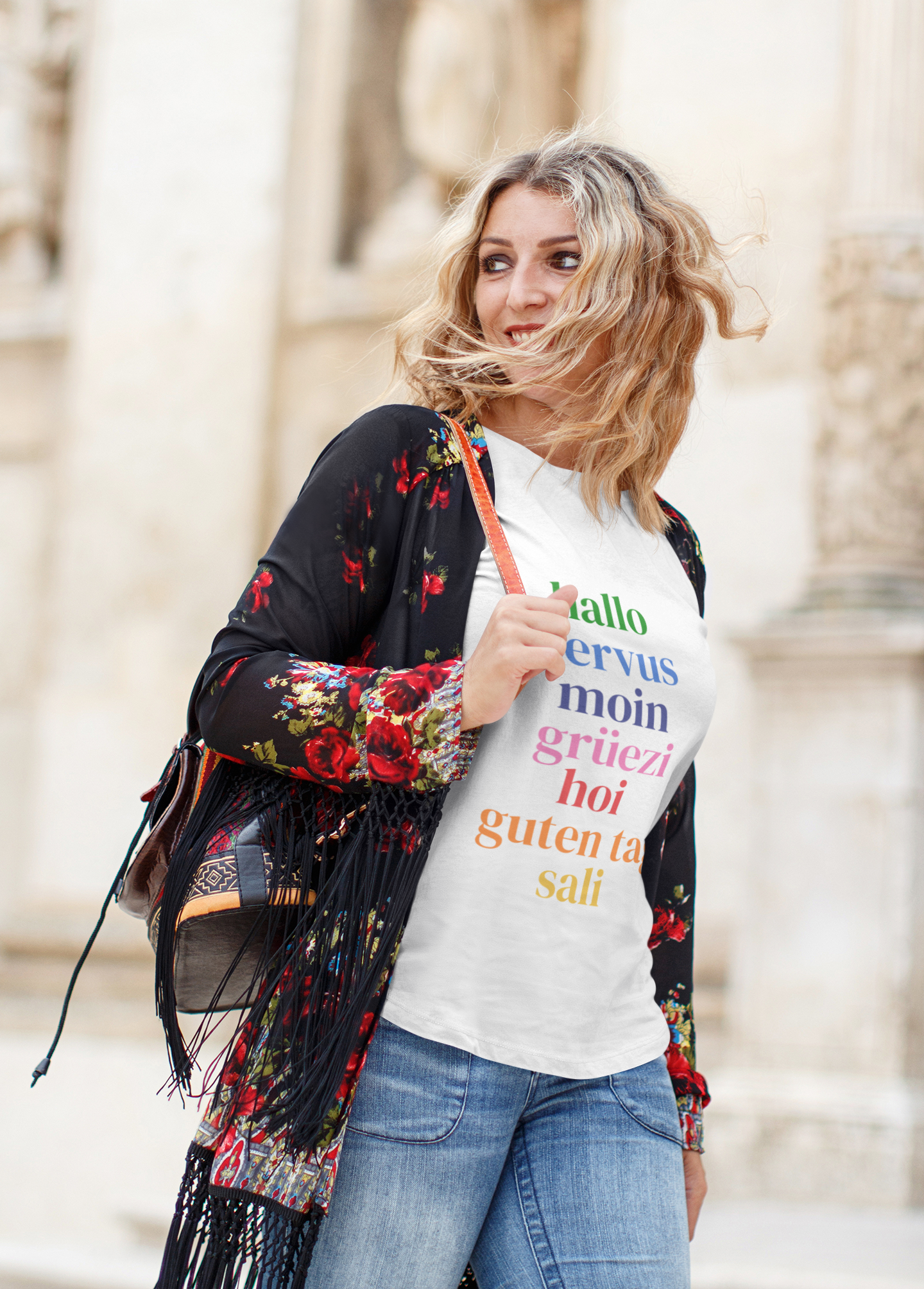 Greetings from Germany, Switzerland & Austria T-Shirt – Women's Relaxed Fit | Fun Travel Tee