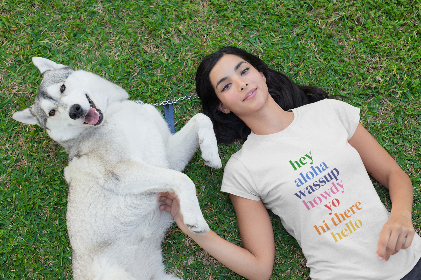 Hello from the USA Tee – Women's Relaxed Fit | Fun & Colorful Greeting T-Shirt