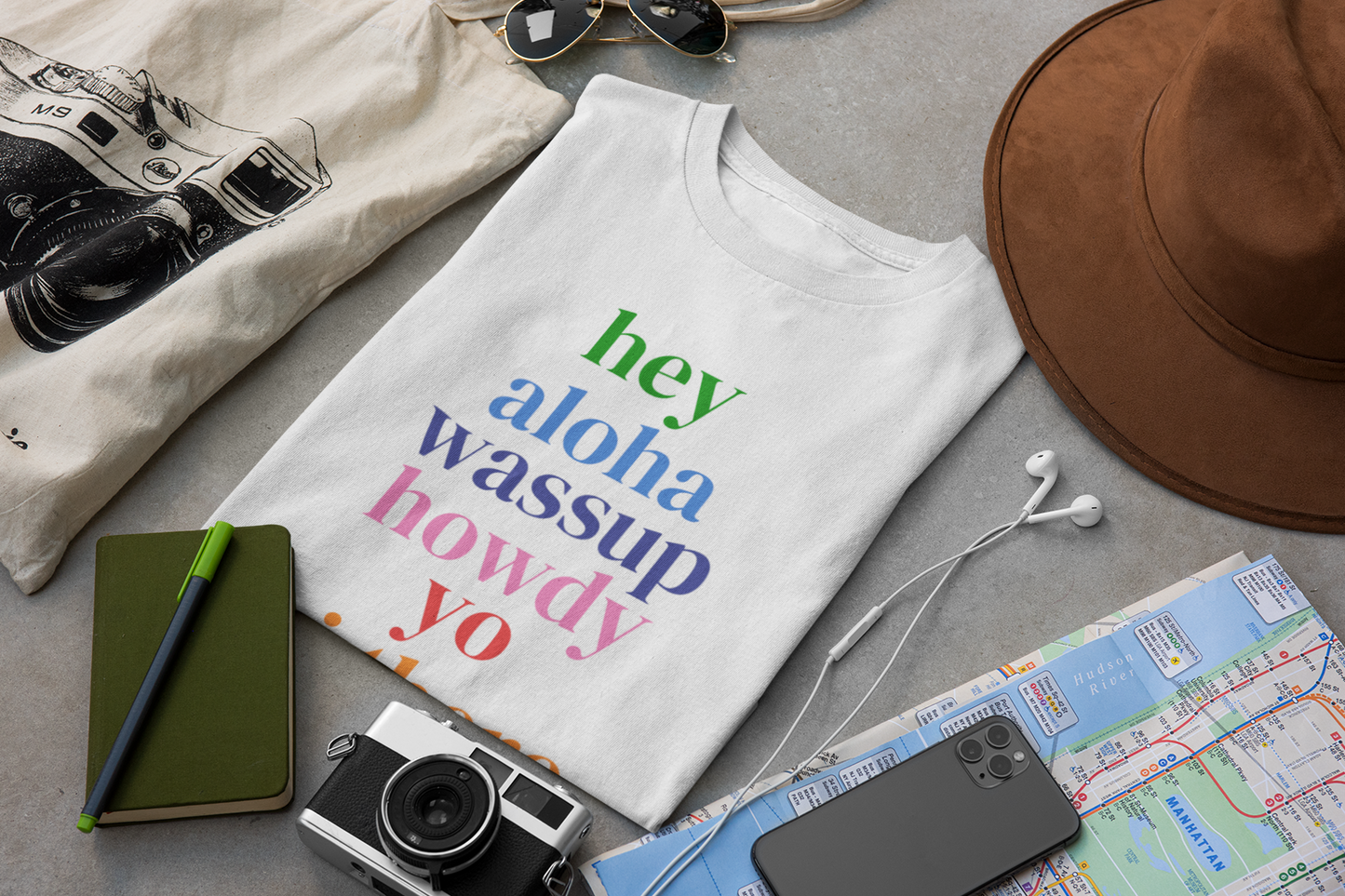 Hello from the USA Tee – Women's Relaxed Fit | Fun & Colorful Greeting T-Shirt
